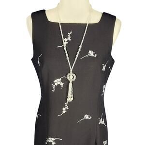 BLACK FRIDAY SALE - Sheath Dress, Black Lined VGC Dressbarn Sz 8